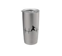 Amo l'Aikido Cardiogramma Aikidoka Bicchiere termico in acciaio inox doppia parete