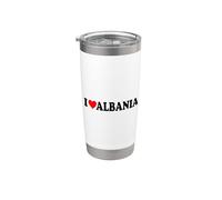 Amo l'Albania Bicchiere termico in acciaio inox doppia parete