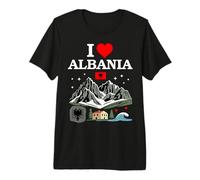 Amo l'Albania Maglietta Premium