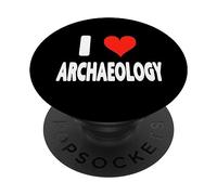 Amo l'archeologia - Artefatti del cuore Storia degli scavi umana PopSockets PopGrip Adesivo