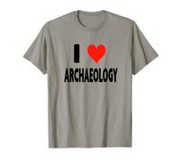 Amo l'archeologia - Heart Excavate Survey Land Bones Museum Maglietta
