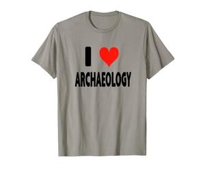 Amo l'archeologia - Heart Excavate Survey Land Bones Museum Maglietta