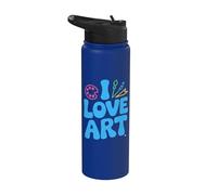 Amo l'arte Colorata Passione creativa Stainless Steel Insulated Water Bottle