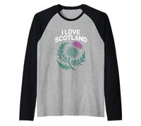 Amo l'arte del cardo scozzese Maglia con Maniche Raglan