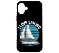Amo l'arte della barca nautica a vela Custodia per iPhone 16 Plus