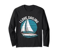 Amo l'arte della barca nautica a vela Maglia a Manica