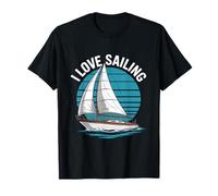 Amo l'arte della barca nautica a vela Maglietta