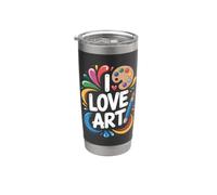 Amo l'arte Espressione appassionata per i creativi Bicchiere termico in acciaio inox doppia parete