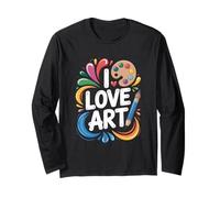 Amo L'Arte Espressione appassionata per i creativi Maglia a Manica
