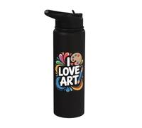 Amo l'arte Espressione appassionata per i creativi Stainless Steel Insulated Water Bottle