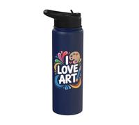 Amo l'arte Espressione appassionata per i creativi Stainless Steel Insulated Water Bottle
