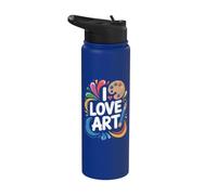 Amo l'arte Espressione appassionata per i creativi Stainless Steel Insulated Water Bottle