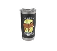 Amo l'asino africano Bicchiere termico in acciaio inox doppia parete