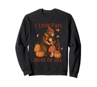 Amo l'autunno soprattutto Autumn Bear Felpa