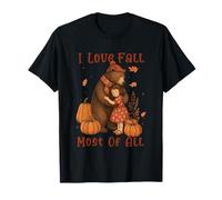 Amo l'autunno soprattutto Autumn Bear Maglietta
