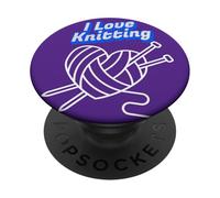 Amo lavorare a maglia PopSockets PopGrip Adesivo
