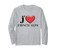 Amo Le Alpi Francesi Francia Maglia a Manica