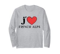 Amo Le Alpi francesi Maglia a Manica