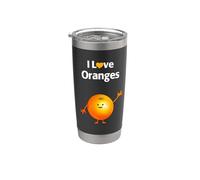 Amo le arance Bicchiere termico in acciaio inox doppia parete