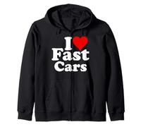 Amo Le Auto VELOCI A Cuore, Le Auto Sportive, Le Super Corse Felpa con Cappuccio