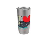 Amo le balene Bicchiere termico in acciaio inox doppia parete