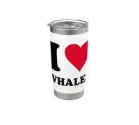Amo le balene Bicchiere termico in acciaio inox doppia parete