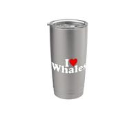 AMO LE BALENE CARDIACHE Bicchiere termico in acciaio inox doppia parete
