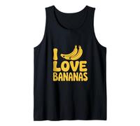 Amo Le Banane Divertente Eccentrico Amanti della Frutta Canotta