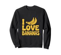 Amo Le Banane Divertente Eccentrico Amanti della Frutta Felpa