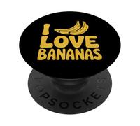 Amo le banane Divertente Eccentrico Amanti della Frutta PopSockets PopGrip Adesivo