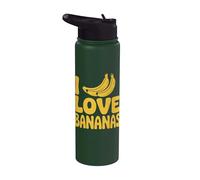 Amo le banane Divertente Eccentrico Amanti della Frutta Stainless Steel Insulated Water Bottle