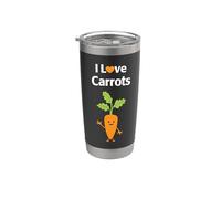 Amo le carote Bicchiere termico in acciaio inox doppia parete