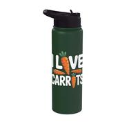 Amo le carote Stainless Steel Insulated Water Bottle