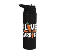 Amo le carote Stainless Steel Insulated Water Bottle