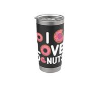 Amo le ciambelle Bicchiere termico in acciaio inox doppia parete