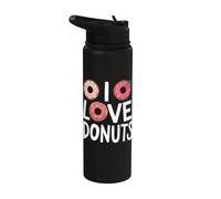 Amo le ciambelle Stainless Steel Insulated Water Bottle