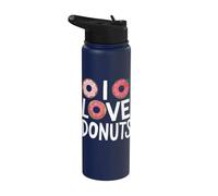 Amo le ciambelle Stainless Steel Insulated Water Bottle