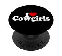 AMO LE COWGIRL CON CUORE PopSockets PopGrip Adesivo