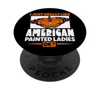 Amo le farfalle americane PopSockets PopGrip Adesivo