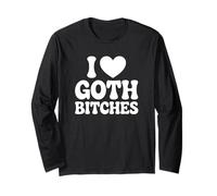 Amo Le Femmine Gotiche Maglia a Manica