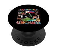 Amo le Filippine Fiere radici filippine PopSockets PopGrip Adesivo
