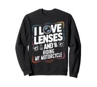 Amo Le Lenti e la Fotografia in Moto Felpa