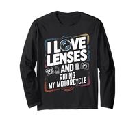 Amo Le Lenti e la Fotografia in Moto Maglia a Manica