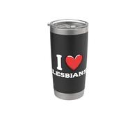 Amo le lesbiche Bicchiere termico in acciaio inox doppia parete