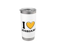 Amo le lesbiche Bicchiere termico in acciaio inox doppia parete