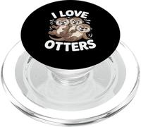 Amo le lontre adorabili amici animali PopSockets PopGrip per MagSafe