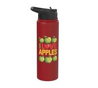Amo le mele Appassionato di Apple Stainless Steel Insulated Water Bottle