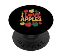 Amo le mele Natura Appassionato di frutta PopSockets PopGrip Adesivo