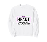 Amo Le Mie Due Figlie Felpa