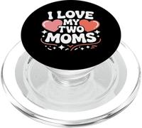 Amo le mie due mamme Heart Pride Love PopSockets PopGrip per MagSafe